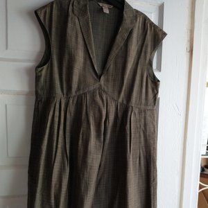 Short Green Plaid Summer Dress